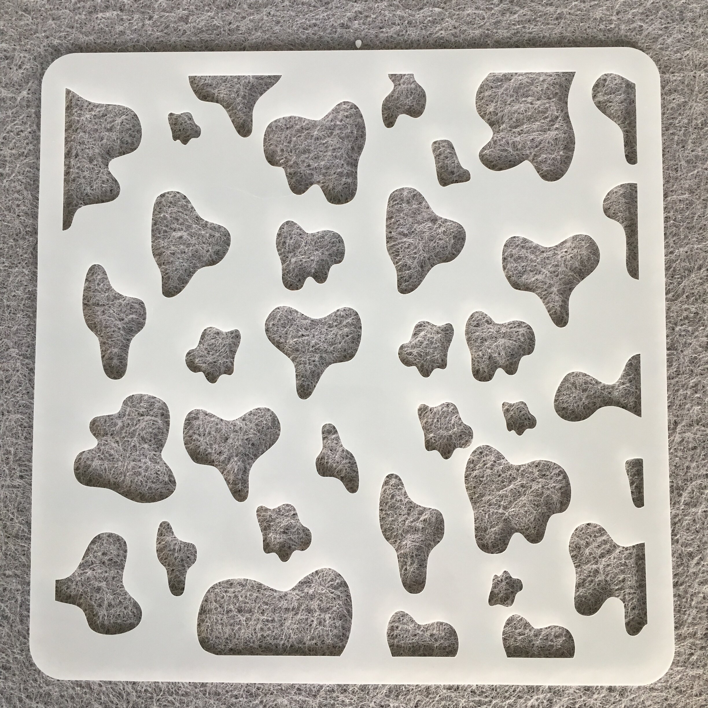 아마존 식물 질감 그림 템플릿 중공 그림 금형 DIY 케이크 낙서 템플릿 디자인 스프레이