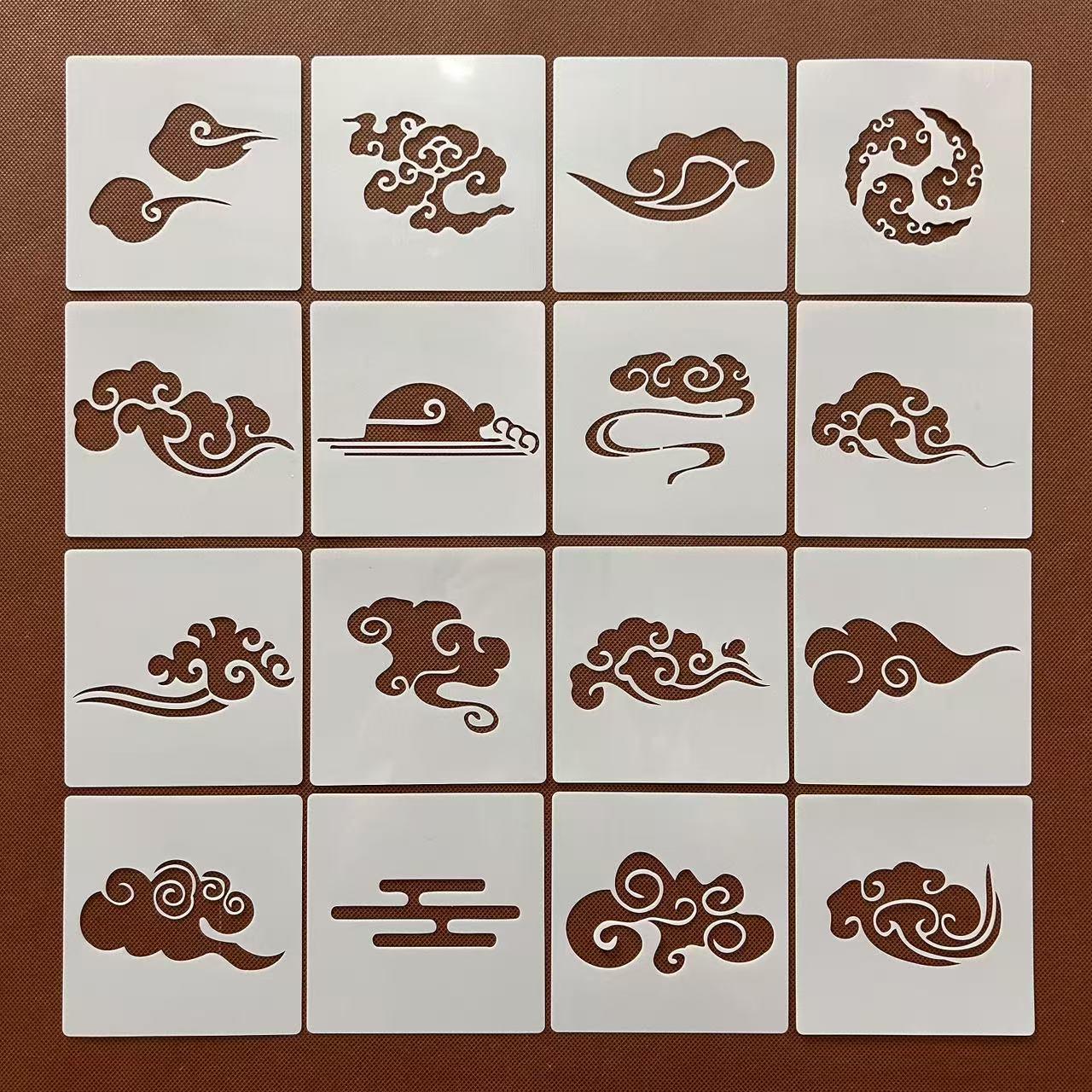 云朵手帐祥云创意模板