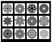 亚马逊跨境喷花镂空模Mandala曼陀罗辅助绘画模板瓷砖石头墙 绘喷