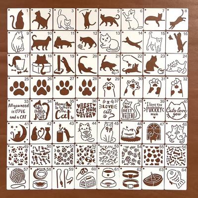 可爱猫咪小号画画涂鸦辅助模具