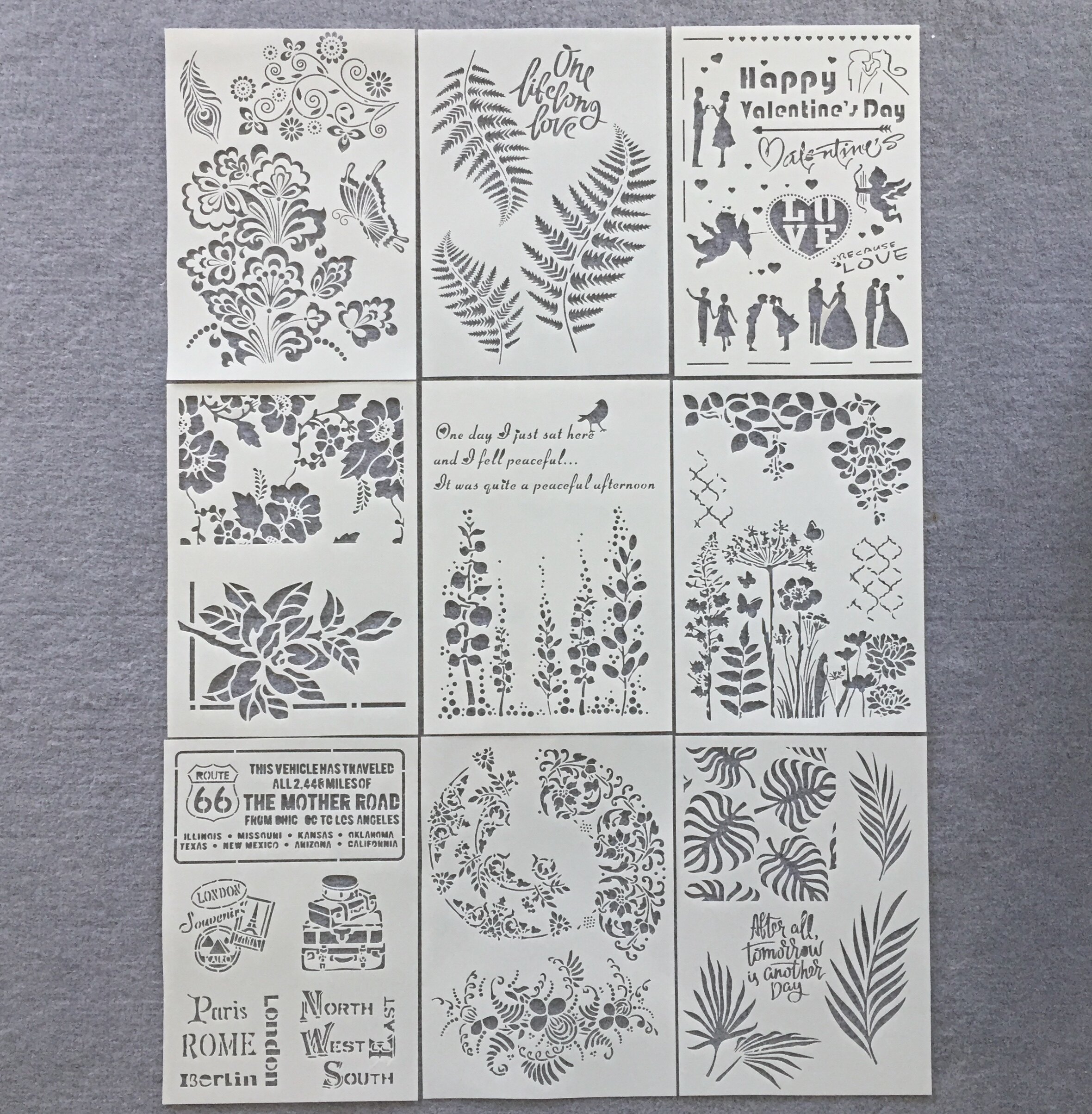 喷花模复古欧式镂空绘画模板尺图片