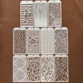 镂空花边手账绘画几何模板相册手工制作工具玫瑰花边框素材纸模板