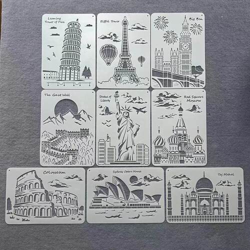 建筑模板绘画城市系列模板