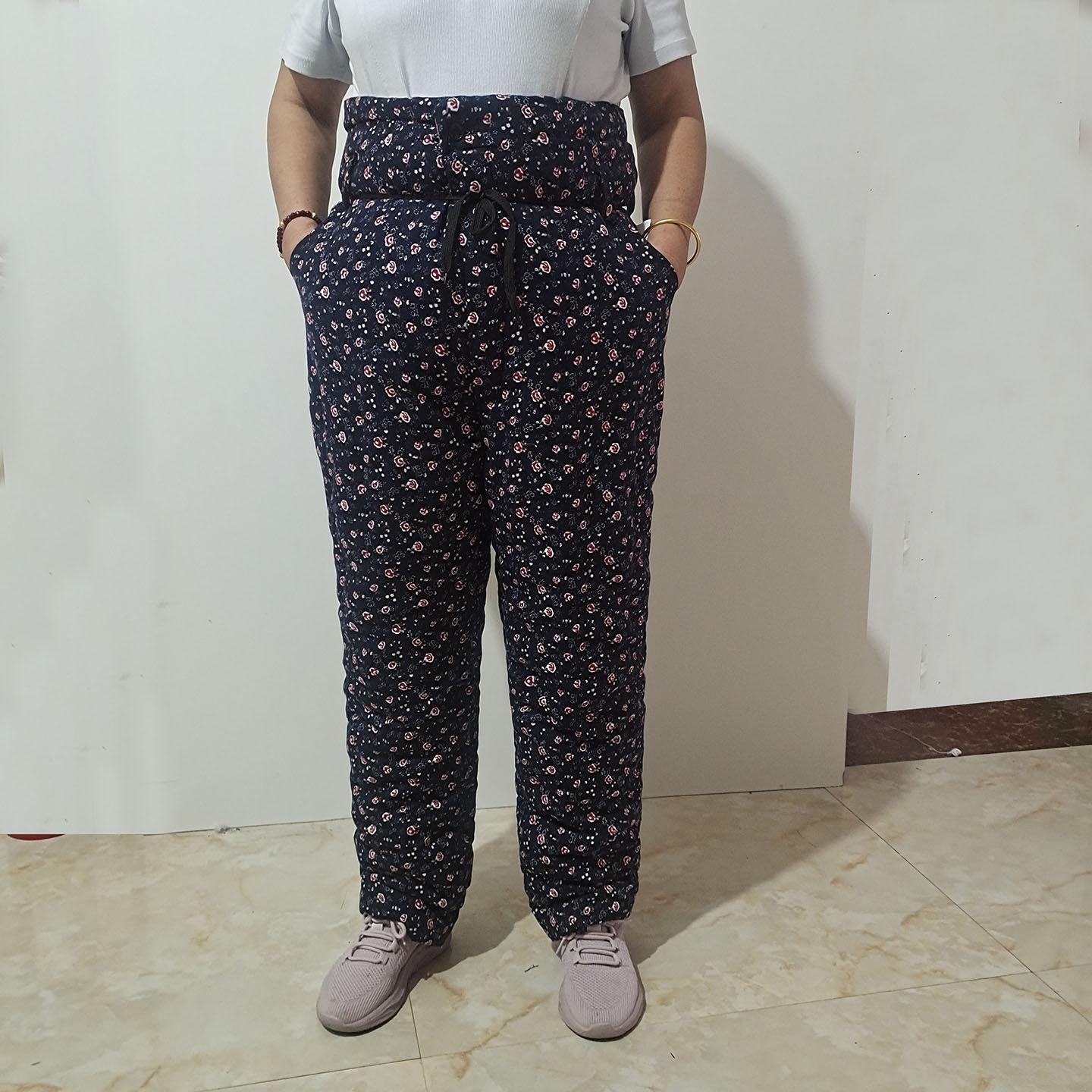 中老年东北老棉裤特高腰纯棉花手工加厚保暖护腰护胃舒服适合盘腿