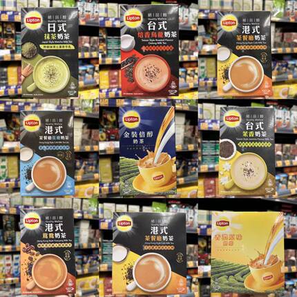 澳门代购港版Lipton立顿绝品醇港式茶餐厅奶茶10小包即溶日式奶茶