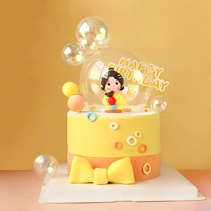 儿童女孩可爱小熊甜品台蛋糕装饰