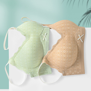 微妙少女696固定一体杯学生夏季薄款透气文胸无磁舒适甜美内衣女