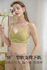 达芬淇821空气一体固定杯一片式无痕立体内衣防下垂收副乳文胸女