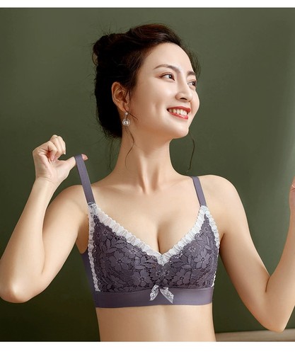 雅仕莲9086零感罩无侧骨内衣女上薄下厚调整型内衣小胸罩无磁文胸