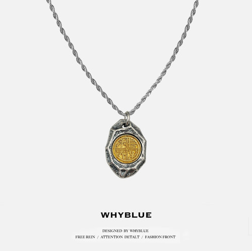 WHYBLUE小众设计长乐未央项链男