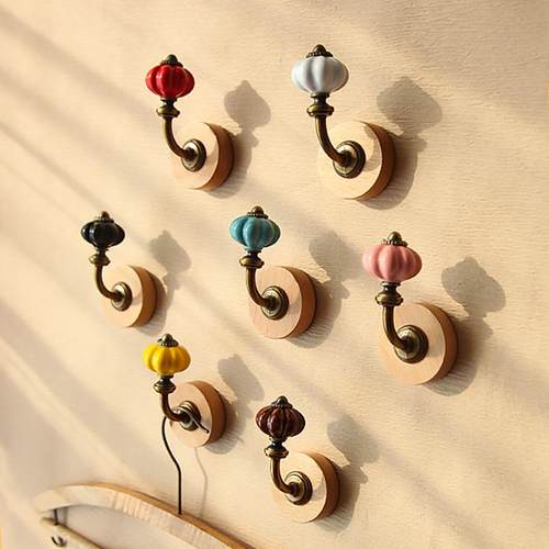 法式挂钩衣帽钩中古强力磁吸挂衣钩入户防盗门免打孔无痕粘钩冰箱