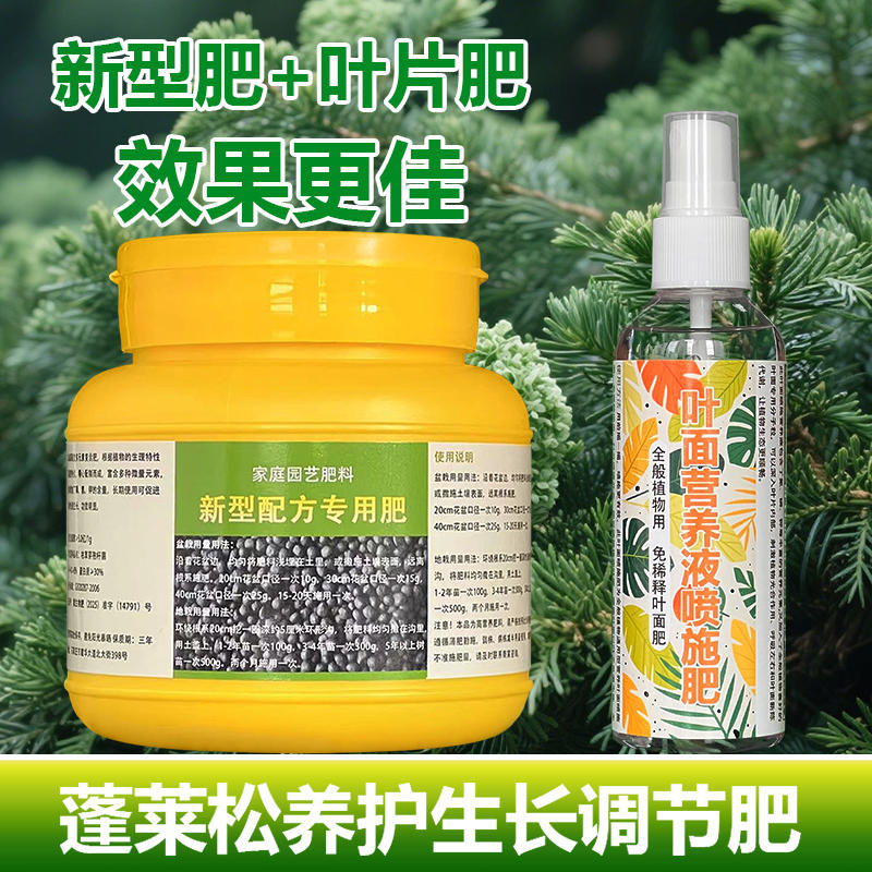 蓬莱松专用肥料养殖盆栽土壤养护营养液旺长翠绿促发新芽叶面肥料