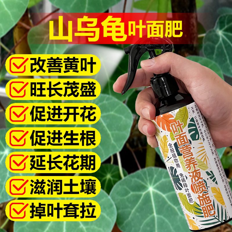山乌龟专用肥料花盆栽专用土爬藤营养液办公室阳台绿植物叶面肥料