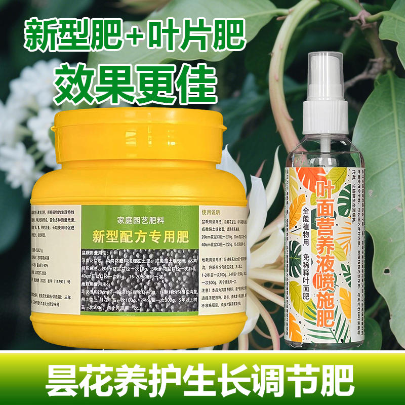 昙花专用肥料种植开花肥盆栽土壤营养液小苗旺长新叶子小叶面肥料
