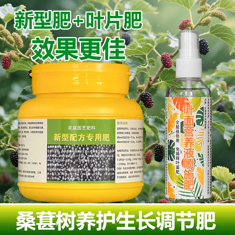 桑葚果树专用肥料盆栽种植桑葚树苗营养液叶面肥颗粒浓缩有机肥料