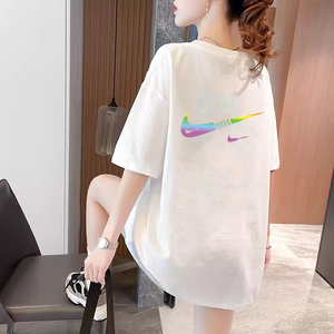 清仓捡漏~专柜撤回品牌纯棉美式潮牌短袖T恤女夏宽松情侣半袖上衣