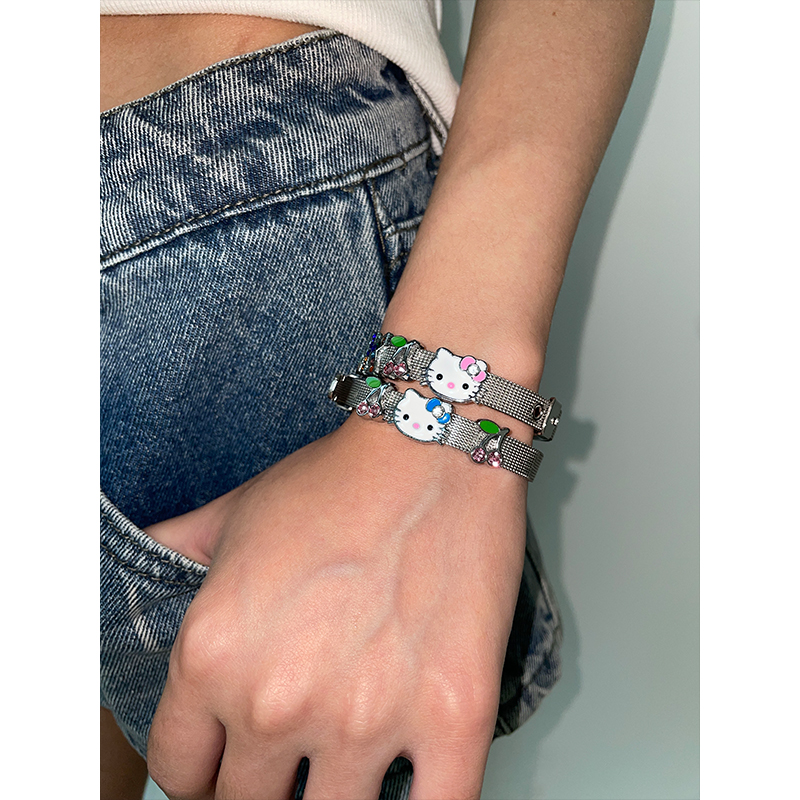 y2k千禧风kitty猫手链