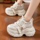 厚底内增高老爹鞋 女款 白色2026春季 ZFCQ香港新款 小个子10cm休闲鞋