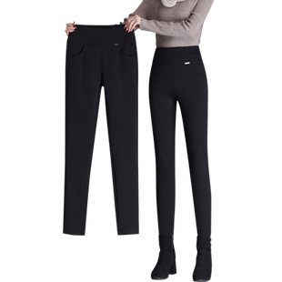 妈妈加绒裤子冬季超厚特厚羊羔绒女裤外穿女士棉裤秋冬加厚打底裤