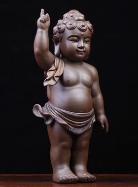 摆件指天指地佛堂供奉工艺品
