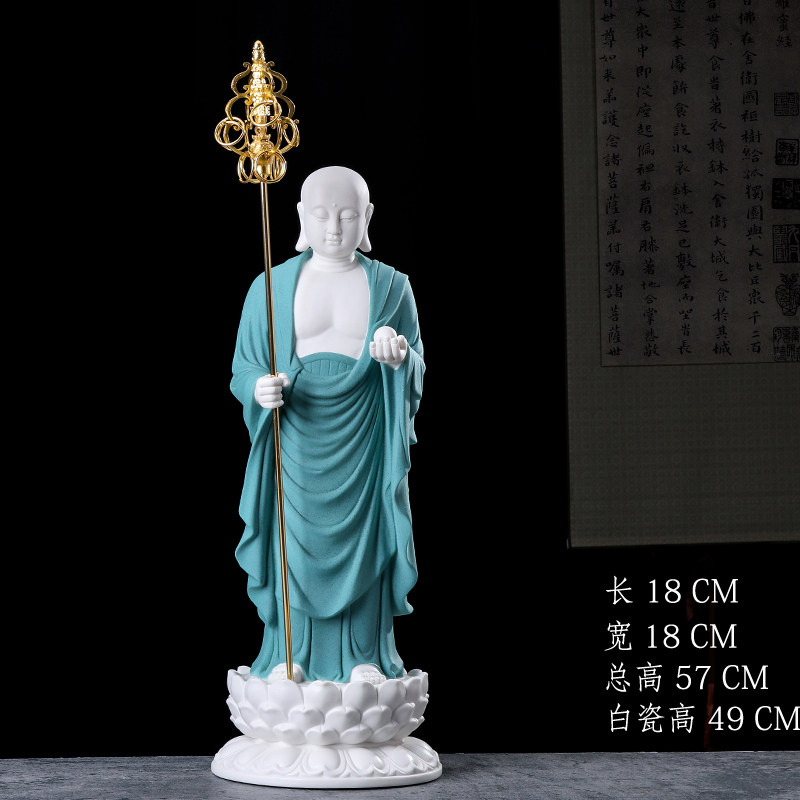 站姿地藏王手持镇宅供奉菩萨像