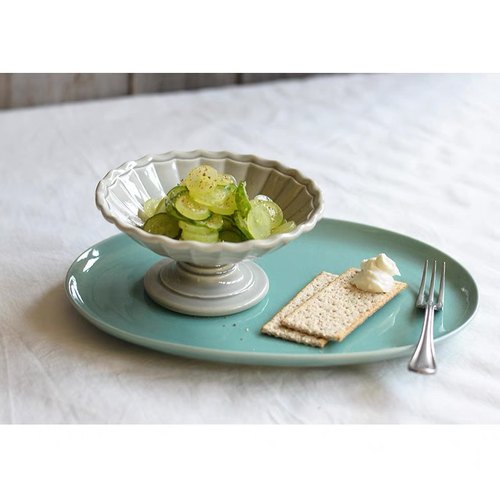 MY家 - 日本 Studio m' EPANOUI 菊瓣浮雕 高台 冰淇淋/水果碗