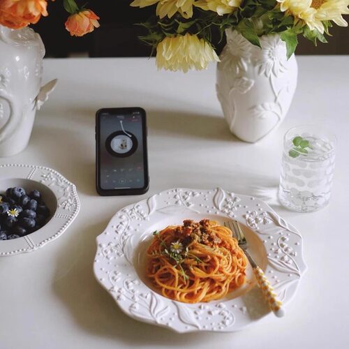 Rsemnia新款北欧高颜值风碗碟套装家用高颜值陶瓷复古点心餐具盘