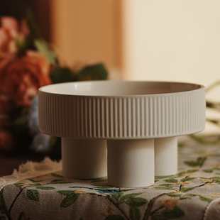 奶油风入户玄关钥匙收纳摆件高级感客厅鞋柜卧室床头遥控器整理盒