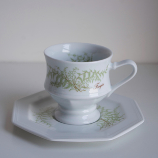 「VTulip德国Gallo 1980s vintage中古六角咖啡杯碟茶壶餐盘水壶