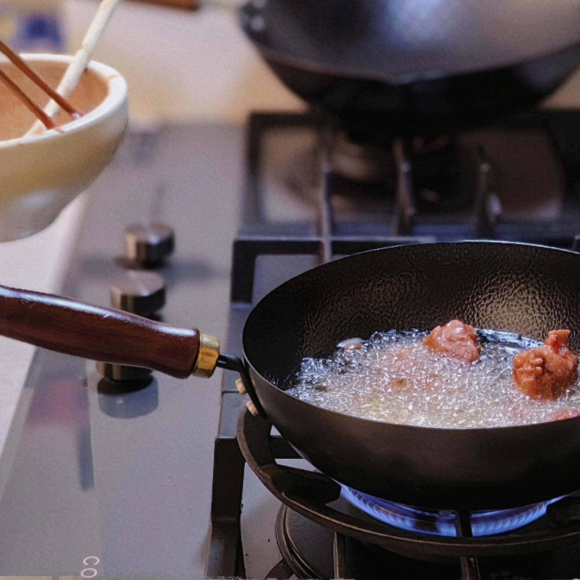 日本tamasaki极铁原装铁锅烧菜锅家用炒菜锅燃气灶无涂层平底炒锅