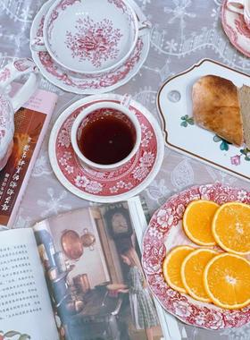 「VTulip」德国vintage中古唯宝兰花双耳碗碟 Valeria 好看双耳碗