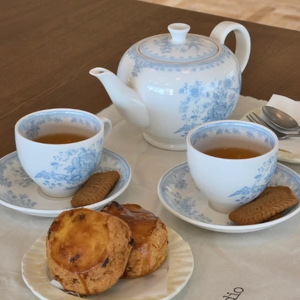 出口英国复古青花陶瓷餐具JBS网红ins早餐盘咖啡杯中西餐盘子茶壶