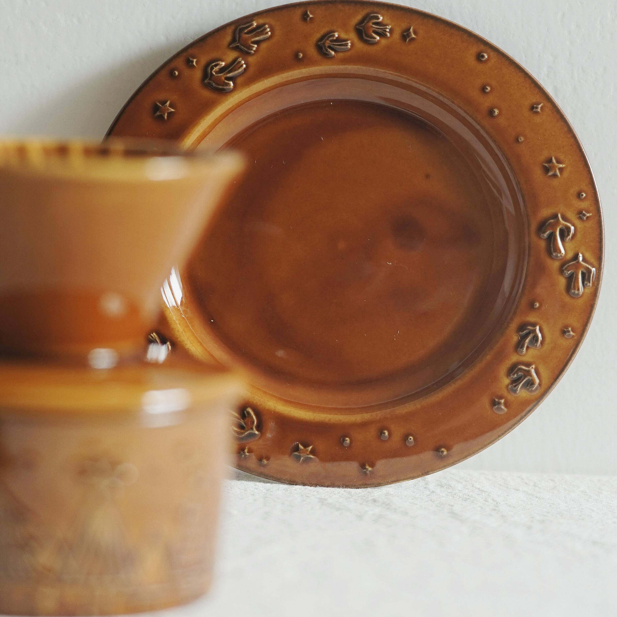 颜值釉下彩杯碟陶瓷带过滤泡咖啡设计感小众水杯家用茶杯高端品质