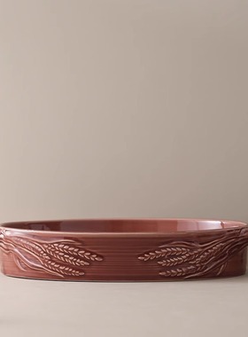 法国revol 家用烤肉烤鸡烤盘烤箱陶瓷长方形烤鱼烘焙焗饭盘微波炉