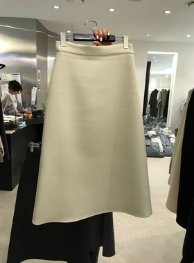 现 M 韩国东大门 秋冬款Select market纯色气质伞摆半身裙