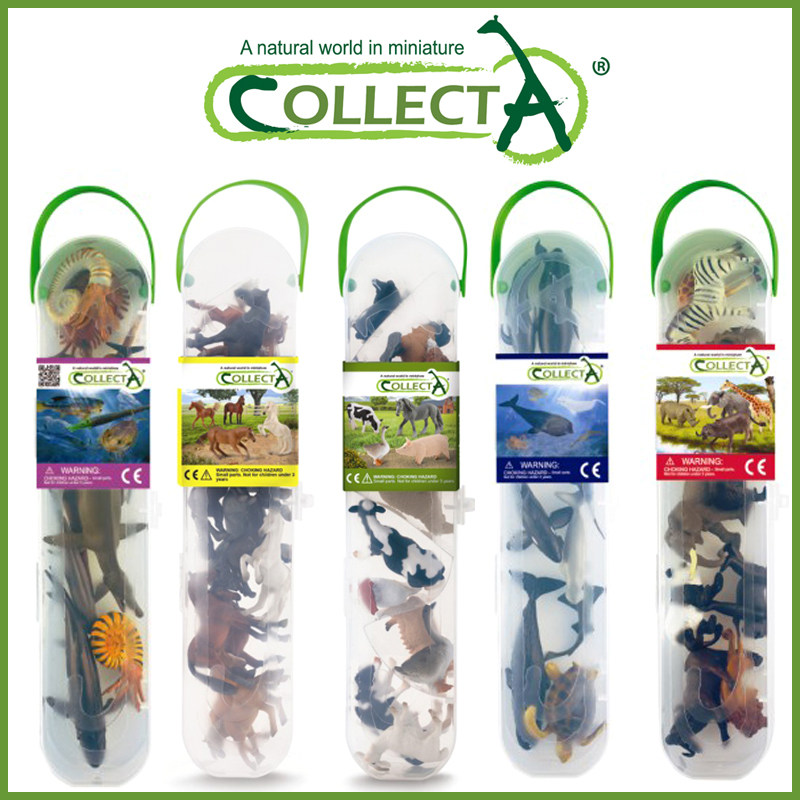 英国CollectA我你他原装正版仿真迷你动物恐龙海洋儿童玩具套装