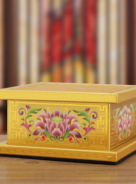 金佛堂珐琅彩佛像加高摆件底座