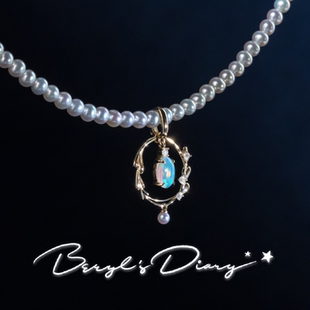 秘密花园|花环造型欧珀珍珠万能扣吊坠Beryl's Diary