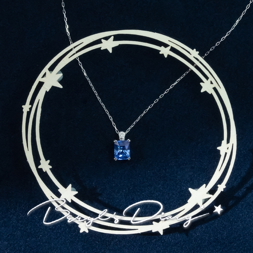 蓝宝石香水与黄冰糖|蓝宝石系列k金设计吊坠Beryl's Diary