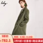 Lili lily cửa hàng giảm giá chính thức 2019 mùa đông nữ Lily áo len lông cừu hai mặt dài - Áo len lót đôi áo khoác dài hàn quốc