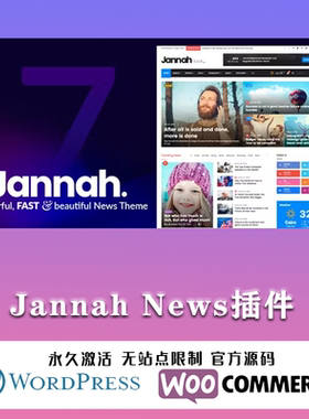 Jannah News 汉化中文版 新闻杂志CMS响应式WordPress主题模板