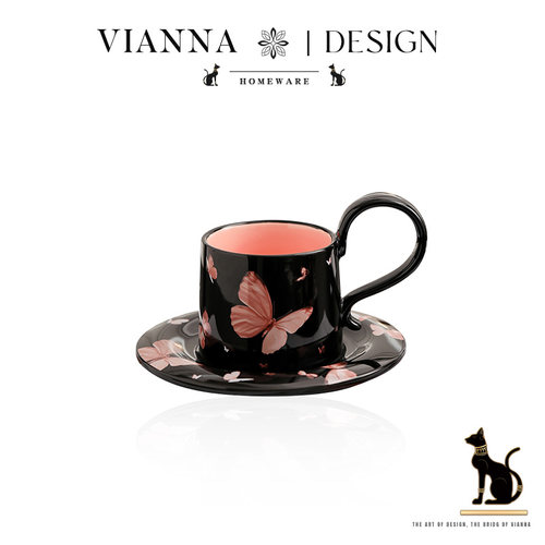 VIANNA法式陶瓷咖啡杯拿铁杯礼物