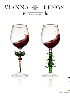 VIANNA丨圣诞树·SHEN氛围感玻璃红酒杯高颜值葡萄酒杯圣诞节礼物