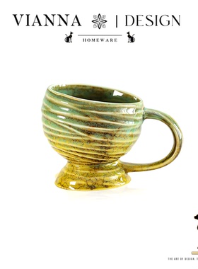 VIANNA丨陶光·TAOS日式复古窑变陶瓷马克杯家用拿铁杯咖啡杯水杯