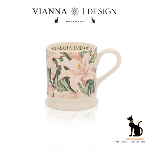 VIANNA复古马克杯陶瓷花茶