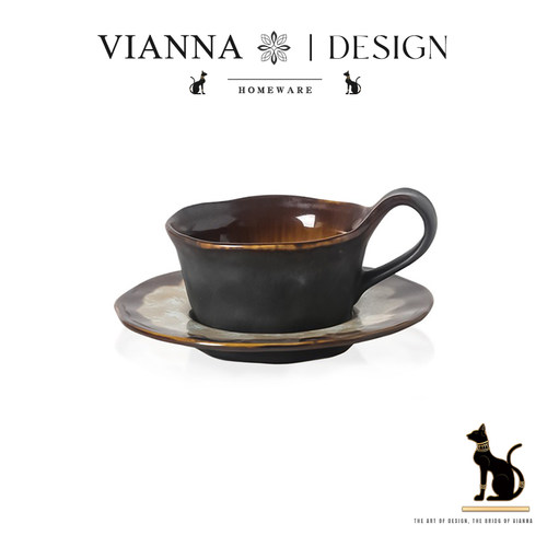 VIANNA原创窑变陶瓷咖啡杯套装