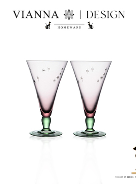 VIANNA丨星芒·DGBA中古风暗刻星星鸡尾酒杯高颜值玻璃高脚饮料杯