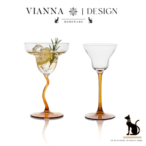 VIANNA设计感小众玻璃鸡尾酒杯