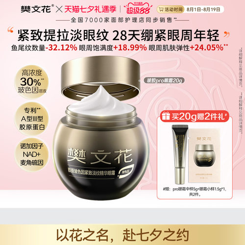 樊文花30%玻色因胶原pro眼霜上新