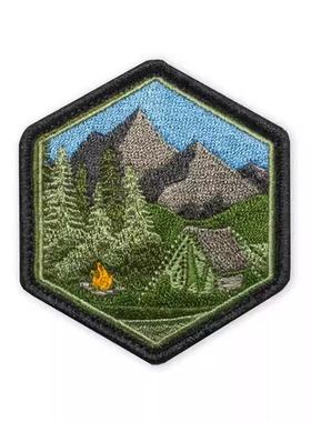 正品现货 PDW Mountain Camp V1 Morale Patch 臂章 士气章